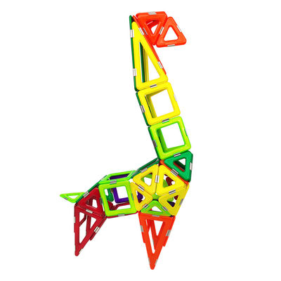 comprar OEM ODM 3D azulejos magnéticos Animais estrutura girafa blocos magnéticos conjuntos para crianças online manufacture