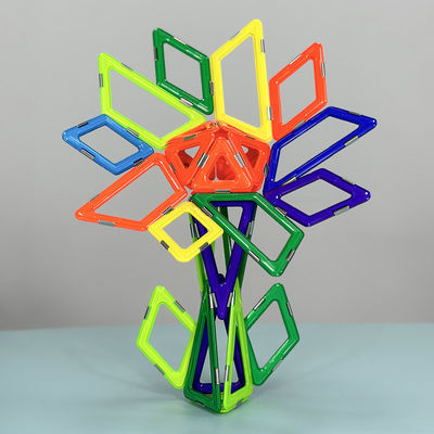 comprar Flores coloridas azulejos magnéticos geométricos blocos de construção magnéticos para crianças de 3 anos online manufacture
