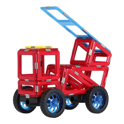 comprar pré-escolar STEM azulejos magnéticos caminhão de resgate de incêndio blocos magnéticos brinquedos educacionais online manufacture