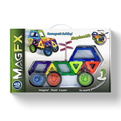 Brinquedos Regalo Bloco Magnético Conjuntos 43 PCS Brinquedos de Construção Geométrica OEM Educacional