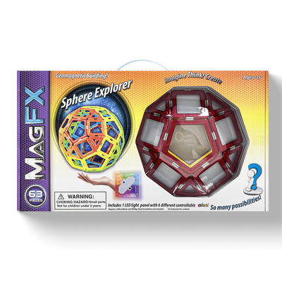 Geométrico Inteligente Magnético Edifício azulejos Conjunto de Janela de Cor Kit Educativo