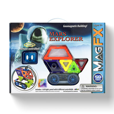 Mars Explorer Blocos Magnéticos para 5 anos +, Construtor de azulejos magnéticos