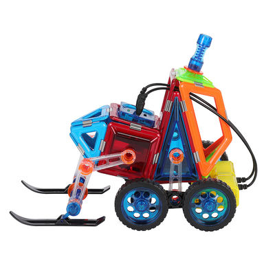 OEM coloridos azulejos magnéticos controle remoto carro locomotiva Hulu Sled Kids Toy Carros