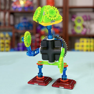 Blocos Magnéticos Criativos Acessórios Kung Fu Tartaruga Construção Brinquedos Com Engrenagem