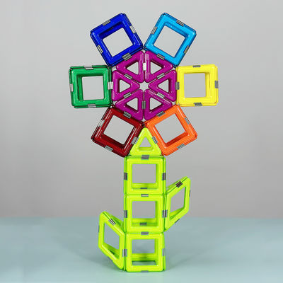 Formas de girassol, azulejos magnéticos coloridos, brinquedo magnético de empilhamento por 3 anos +
