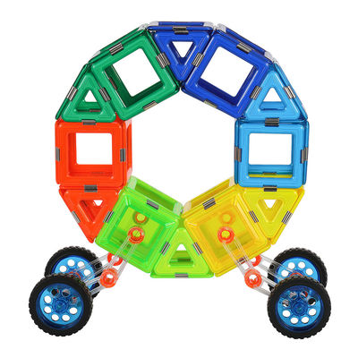 Jogos criativos para crianças presente azulejos magnéticos veículos circulares carro conjunto de blocos magnéticos