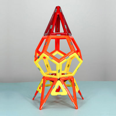 Mecha Lançador de foguetes 3d Bloco de construção magnético Conjuntos de azulejos geométricos magnéticos