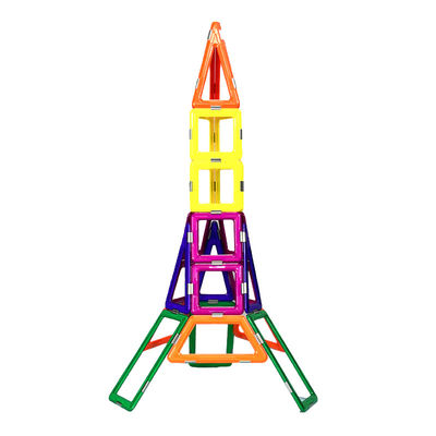 Formas coloridas de torre de ferro brinquedos de construção magnéticos 3D blocos de construção magnéticos