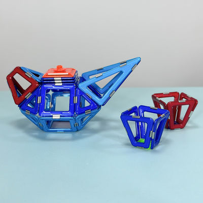 Blocos de construção magnéticos multi-educacionais azulejos construção geométrica brinquedos DIY