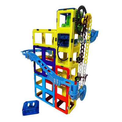 Brinquedos de crianças azulejos magnéticos pista de montagem puzzle blocos de construção por 3 anos +
